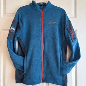 Spyder Jacket Medium Unisex Men  Women Fleece inside Logo Patch